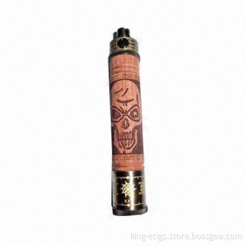 2014 Newest wooden e-cigarette, mechanical mod/X-fire with 1,100mAh capacity battery